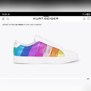 Kurt Geiger Women's Rainbow Stripe Sneakers